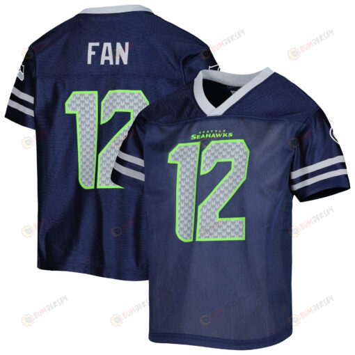 Youth 12th Fan Seattle Seahawks Game Jersey - College Navy