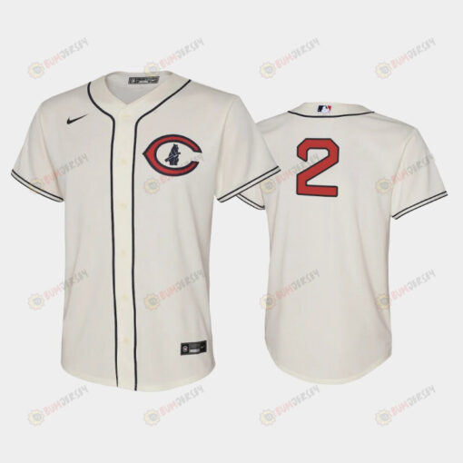 Youth 2022-23 Field of Dreams 2 Nico Hoerner Chicago Cubs Cream Jersey