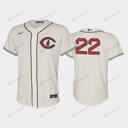 Youth 2022-23 Field of Dreams 22 Jason Heyward Chicago Cubs Cream Jersey