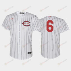 Youth 2022-23 Field of Dreams 6 Jonathan India Cincinnati Reds White Jersey