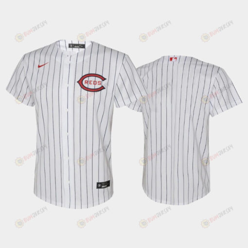 Youth 2022-23 Field of Dreams Cincinnati Reds White Jersey