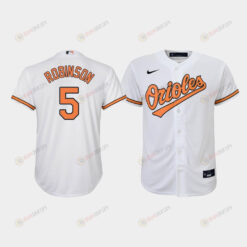 Youth Baltimore Orioles Brooks Robinson 5 White Home Jersey Jersey