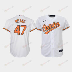 Youth Baltimore Orioles John Means 47 White Home Jersey Jersey