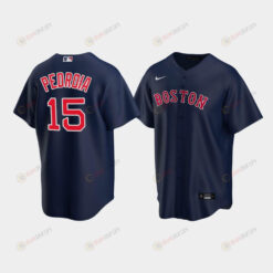 Youth Boston Red Sox 15 Dustin Pedroia Alternate Navy Jersey Jersey