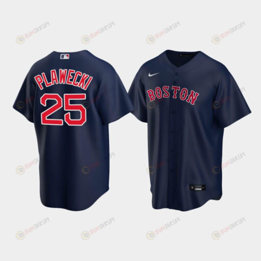 Youth Boston Red Sox 25 Kevin Plawecki Alternate Navy Jersey Jersey