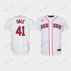 Youth Boston Red Sox Chris Sale 41 White Home Jersey Jersey