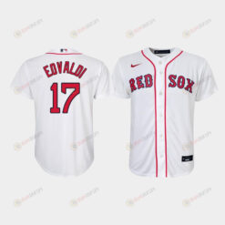 Youth Boston Red Sox Nathan Eovaldi 17 White Home Jersey Jersey