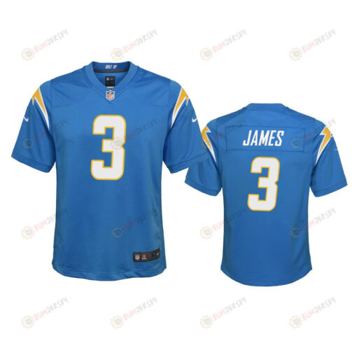 Youth Chargers Derwin James 3 Powder Blue Game Jersey