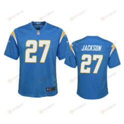 Youth Chargers J.C. Jackson 27 Powder Blue Game Jersey