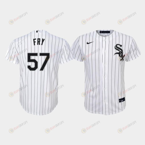Youth Chicago White Sox Jace Fry 57 White Home Jersey Jersey