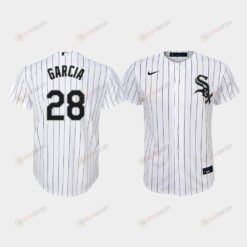 Youth Chicago White Sox Leury Garcia 28 White Home Jersey Jersey