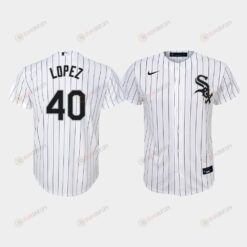 Youth Chicago White Sox Reynaldo Lopez 40 White Home Jersey Jersey