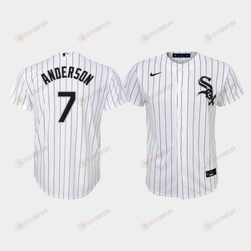 Youth Chicago White Sox Tim Anderson 7 White Home Jersey Jersey