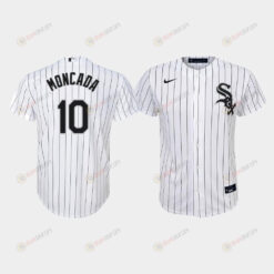 Youth Chicago White Sox Yoan Moncada 10 White Home Jersey Jersey