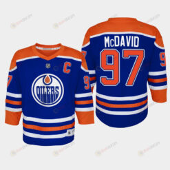 Youth Edmonton Oilers Connor McDavid 97 Home Player 2022-23 Jersey Royal