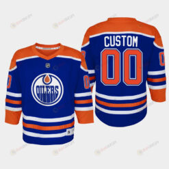 Youth Edmonton Oilers Custom 00 Home Player 2022-23 Jersey Royal