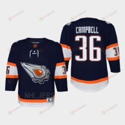Youth Edmonton Oilers Jack Campbell 36 Special Edition 2.0 Retro Jersey Navy