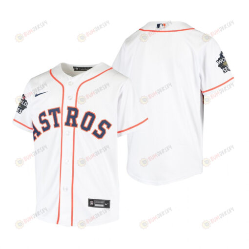 Youth Houston Astros White 2022-23 World Series Jersey