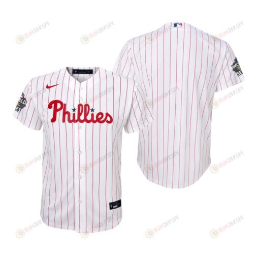 Youth Philadelphia Phillies White 2022-23 World Series Jersey