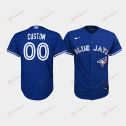 Youth Toronto Blue Jays Custom 00 Royal Alternate Jersey Jersey