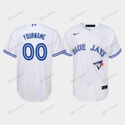 Youth Toronto Blue Jays Custom 00 White Home Jersey Jersey