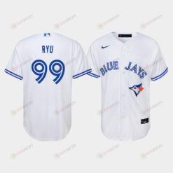 Youth Toronto Blue Jays Hyun-Jin Ryu 99 White Home Jersey Jersey