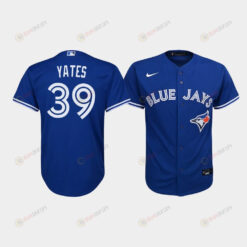 Youth Toronto Blue Jays Kirby Yates 39 Royal Alternate Jersey Jersey