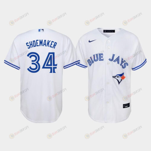 Youth Toronto Blue Jays Matt Shoemaker 34 White Home Jersey Jersey