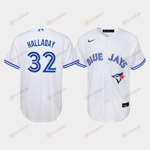 Youth Toronto Blue Jays Roy Halladay 32 White Home Jersey Jersey