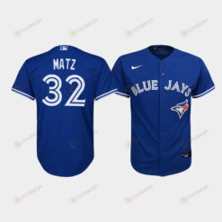 Youth Toronto Blue Jays Steven Matz 32 Royal Alternate Jersey Jersey