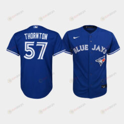 Youth Toronto Blue Jays Trent Thornton 57 Royal Alternate Jersey Jersey