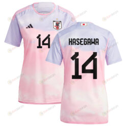 Yui Hasegawa 14 Japan Women's National Team 2023-24 World Cup Away Women Jersey