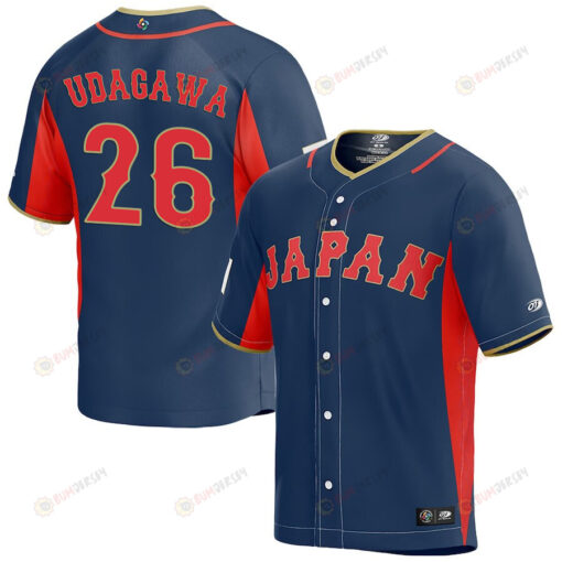 Yuki Udagawa 26 Japan Baseball 2023 World Baseball Classic Jersey - Navy