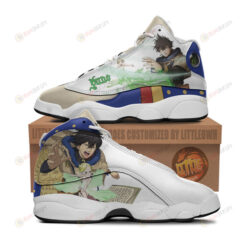 Yuno Shoes Black Clover Anime Air Jordan 13 Shoes Sneakers