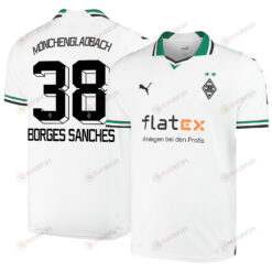 Yvandro Borges Sanches 38 Borussia M?nchengladbach 2023-24 Home Men Jersey - White