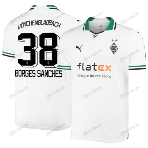 Yvandro Borges Sanches 38 Borussia M?nchengladbach 2023-24 Home Men Jersey - White