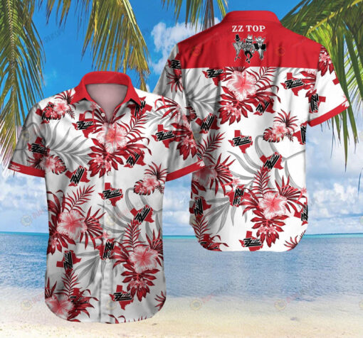ZZ Top American Rock Band Hawaiian Aloha Shirt