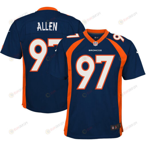 Zach Allen 97 Denver Broncos Alternate Game Youth Jersey - Navy