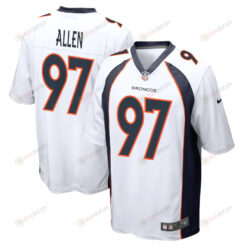 Zach Allen 97 Denver Broncos Game Men Jersey - White