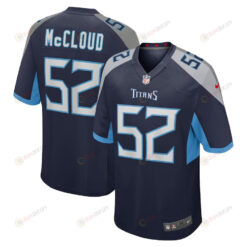 Zach McCloud 52 Tennessee Titans Home Game Player Jersey - Navy