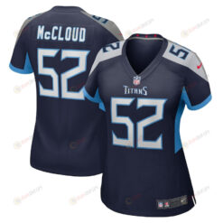 Zach McCloud 52 Tennessee Titans Women's Home Game Player Jersey - Navy