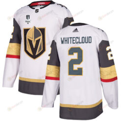 Zach Whitecloud 2 Vegas Golden Knights Stanley Cup 2023 Final Patch Away Breakaway Men Jersey - White