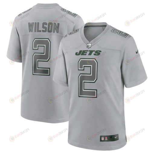 Zach Wilson 2 New York Jets Men Atmosphere Fashion Game Jersey - Gray