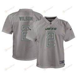 Zach Wilson New York Jets Youth Atmosphere Game Jersey - Gray