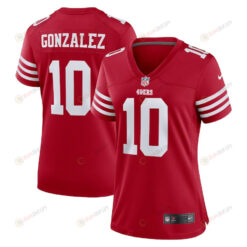 Zane Gonzalez San Francisco 49ers Women's Player Game Jersey - Scarlet
