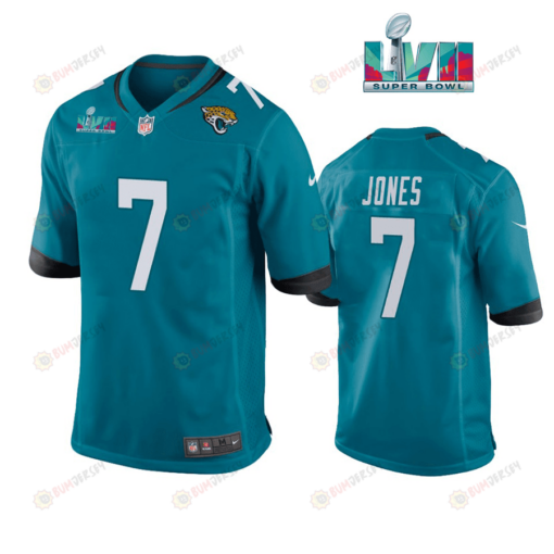 Zay Jones 7 Jacksonville Jaguars Super Bowl LVII Super Bowl LVII Teal Men's Jersey