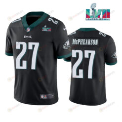 Zech McPhearson 27 Philadelphia Eagles Super Bowl LVII Vapor Limited Men Jersey - Black