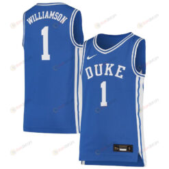 Zion Williamson 1 Duke Blue Devils Basketball Youth Jersey - Royal