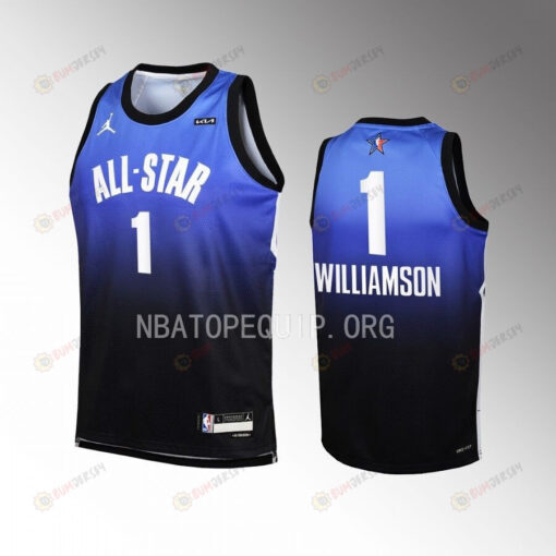 Zion Williamson 1 New Orleans Pelicans 2023 All-Star Men Jersey - Orange