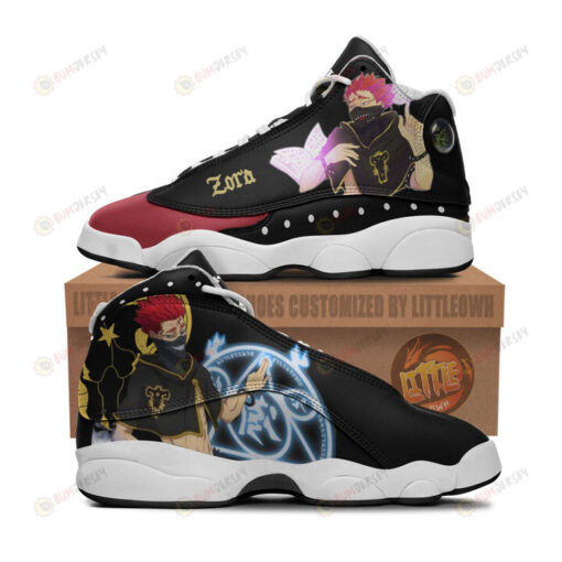 Zora Ideale Shoes Black Clover Anime Air Jordan 13 Shoes Sneakers